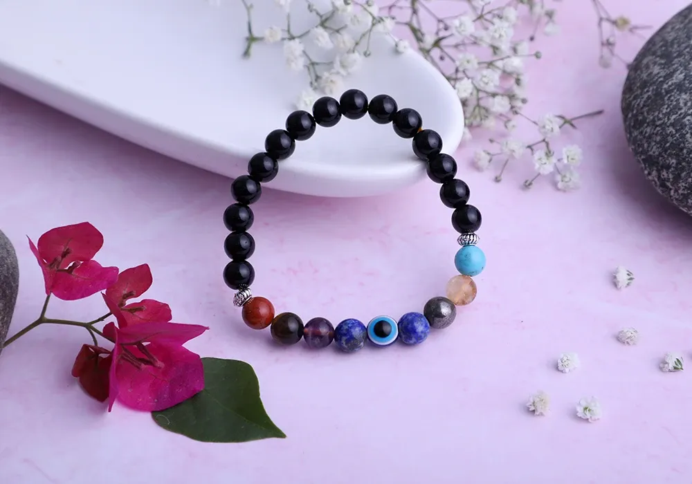 7 Chakra Black Onyx Bracelet 7 Chakra Black Onyx Bracelet